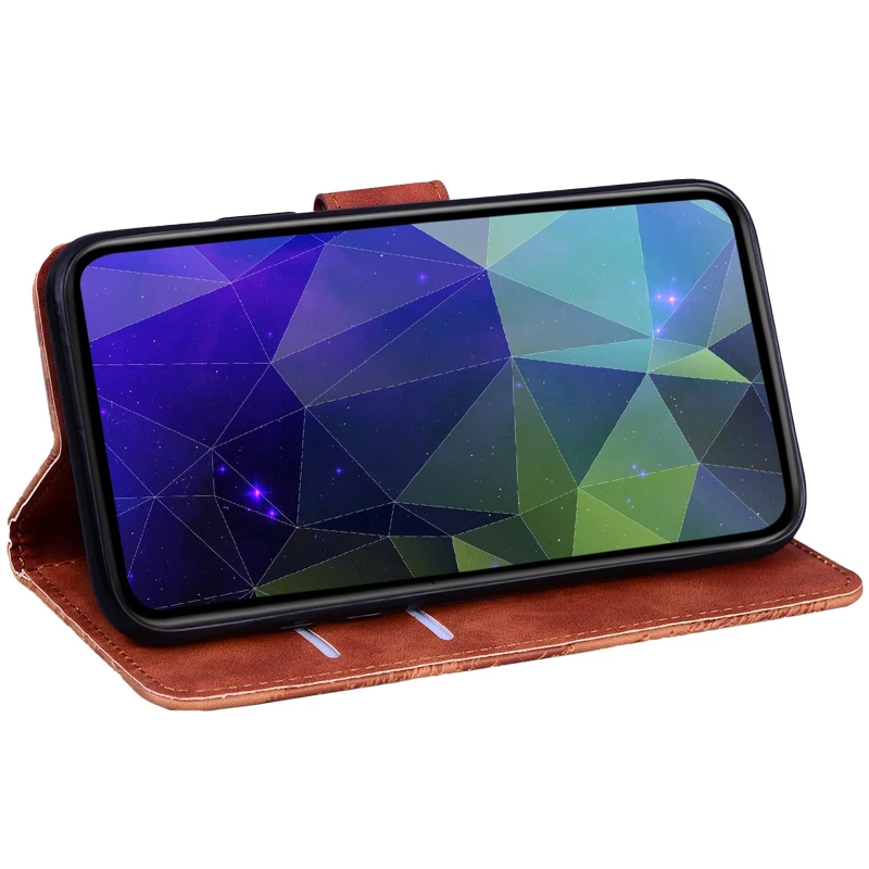 Кожаный чехол-книжка Tiger для Samsung Galaxy A37 5G – Brown. Фото 4 из 5
