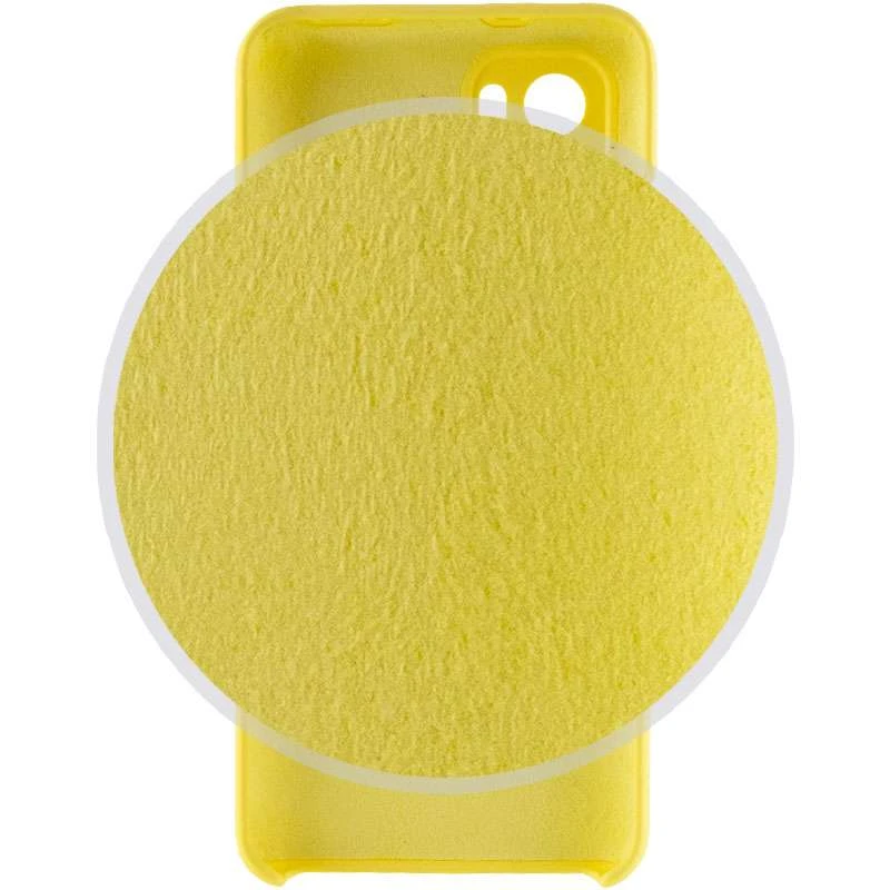 Чохол Silicone Case Premium з закритим низом та захистом камери на Xiaomi Redmi Note 10 / Note 10s – Жовтий / Bright Yellow. Фото 3 з 4