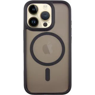 TPU+PC чехол Metal Buttons with Magnetic Fit для Apple iPhone 16 Pro — Черный / Black