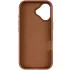 Кожаный чехол Rally with MagSafe для Apple iPhone 17 (6.3") – Brown / Black. Фото 4 из 6