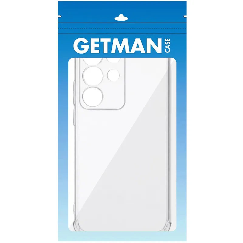 Ультратонкий силіконовий чохол GETMAN з критими бортами та камерою для Realme C85 – Безбарвний (прозорий). Фото 3 з 3
