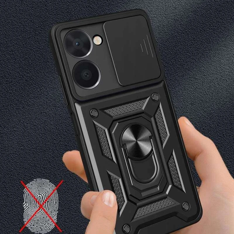 Протиударний чохол Serge Ring з захистом камери на Realme 10 4G – Чорний. Фото 5 з 6