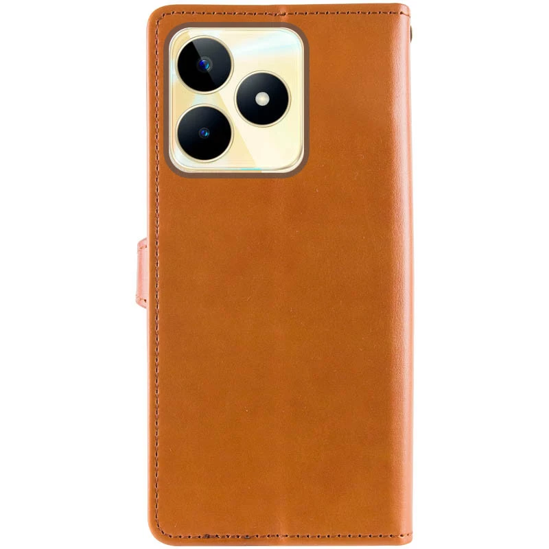 Чохол-книжка GETMAN галант на Realme C51 – Коричневий. Фото 6 з 7