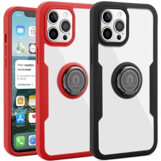 TPU+PC чехол с защитой 360 градусов с металлическим кольцом для Apple iPhone 13 Pro (6.1") фото 1 TPU+PC чехол с защитой 360 градусов с металлическим кольцом для Apple iPhone 13 Pro (6.1") фото 1 из 1