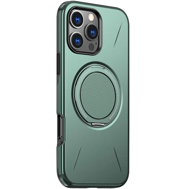 TPU+PC чохол Kalebol Magnetic Case для Apple iPhone 16 Pro Max – Grey Green. Фото 1 з 3