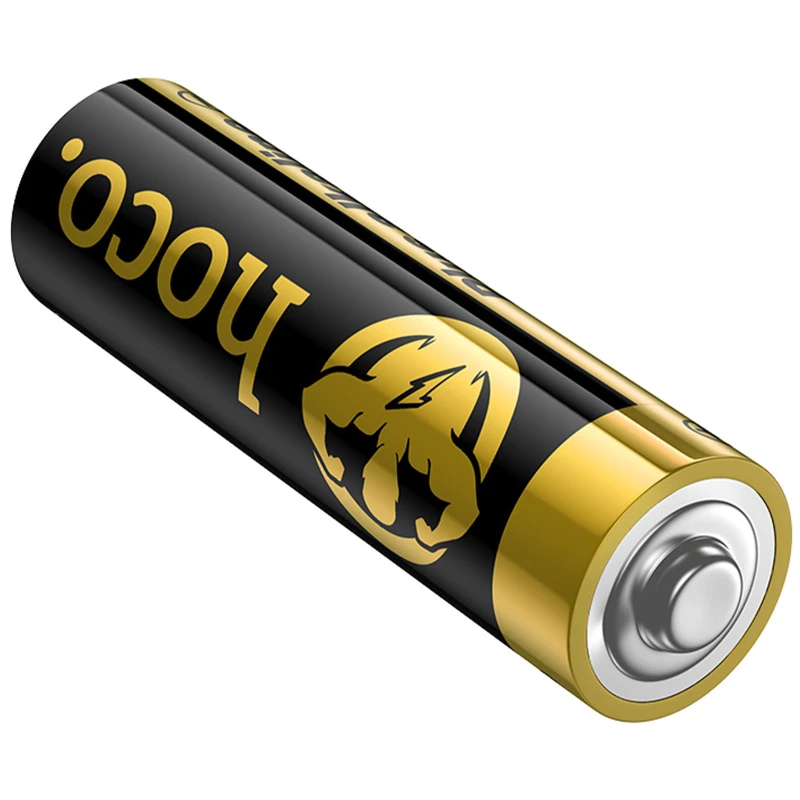 Батарейки Hoco JA1B AA (LR6) Alkaline 4 pcs – Black. Фото 5 из 6