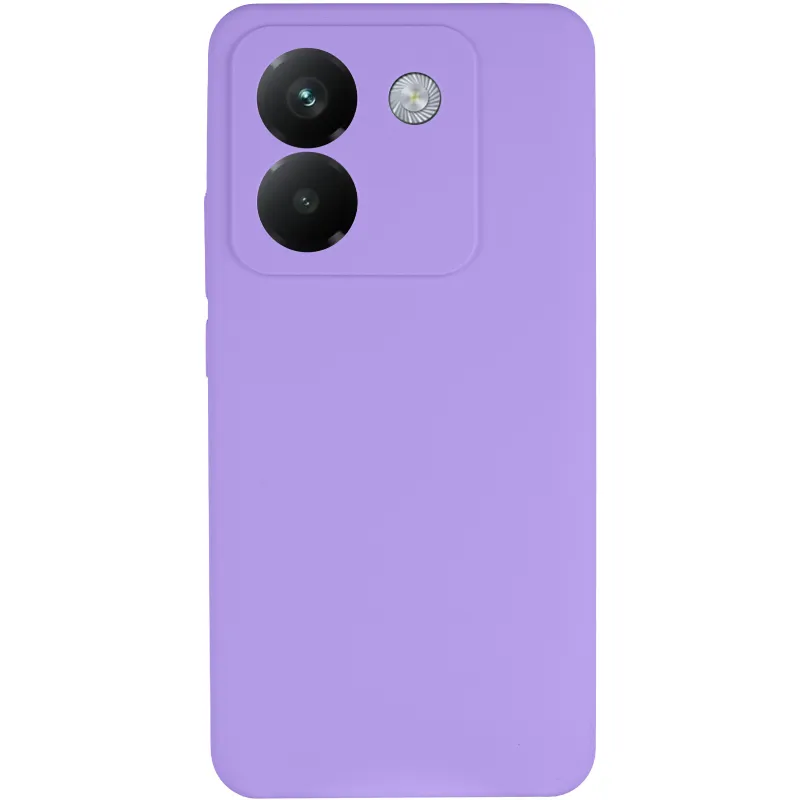 Чехол Silicone Case Lakshmi Premium з закритою камерою на Xiaomi Poco M7 pro 5G – Сиреневый / Dasheen. Фото 4 из 8