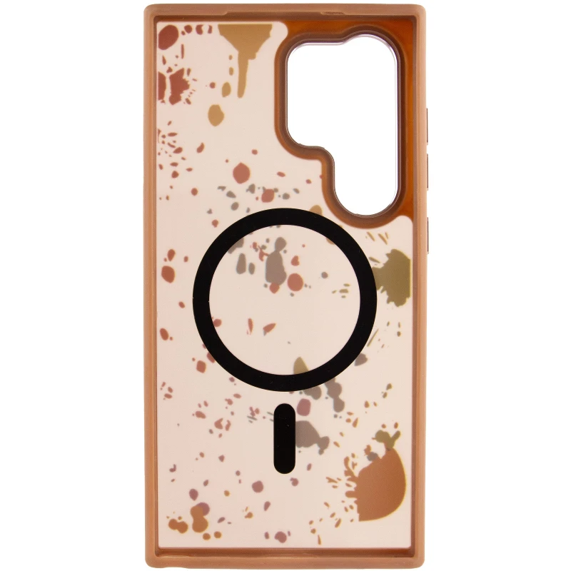 Чохол абстракція малювання з MagSafe на Samsung Galaxy S25 Ultra – Desert gold. Фото 4 з 6