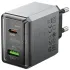 МЗП Borofone BN20 Lena PD35W+QC3.0 (1USB-A/1C) – Metal gray. Фото 3 з 5