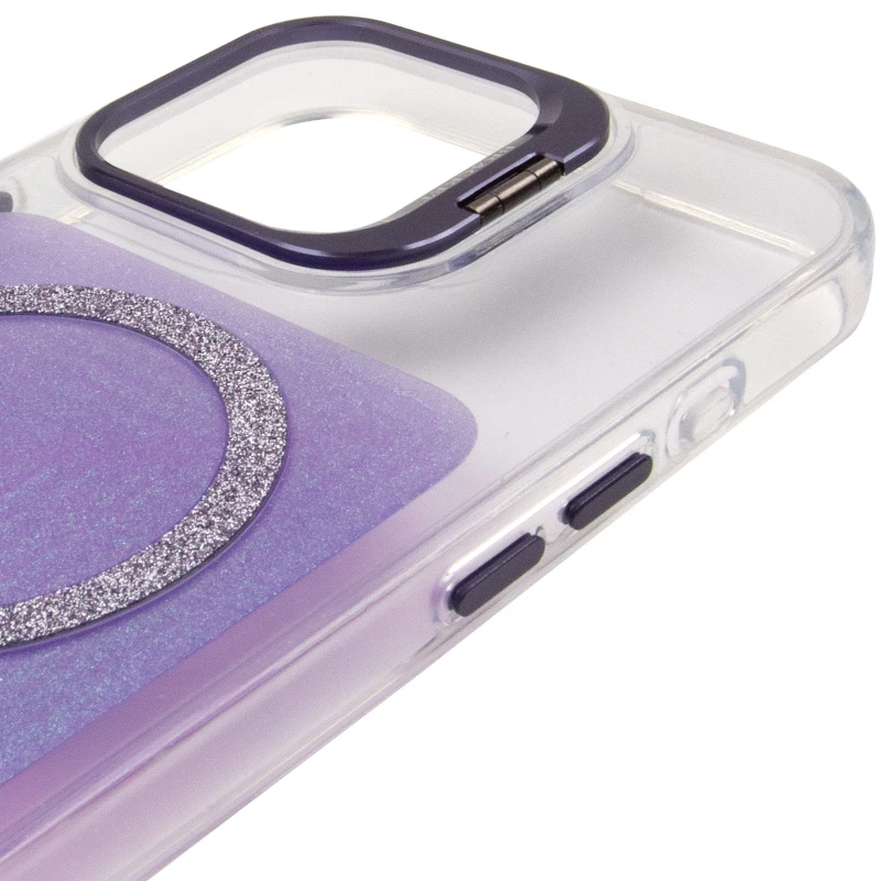 Чохол TPU+PC Jewel Sparkle with MagSafe для Apple iPhone 16 Pro Max – Lavender Glitter. Фото 6 з 8