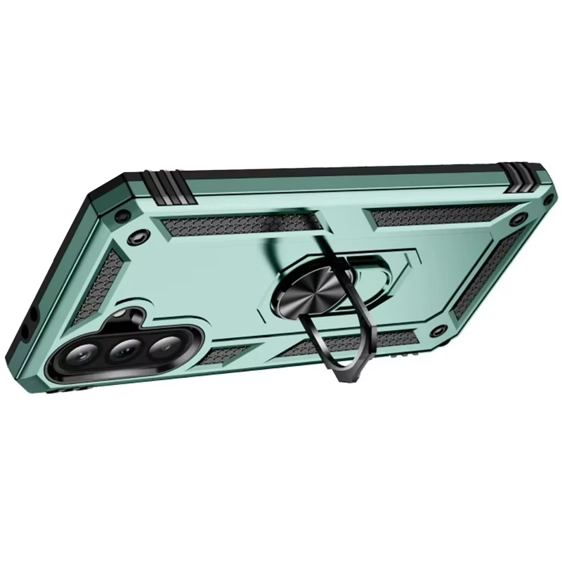 Протиударний чохол Serge Ring з кільцем на Samsung Galaxy A37 5G – Зелений. Фото 7 з 8