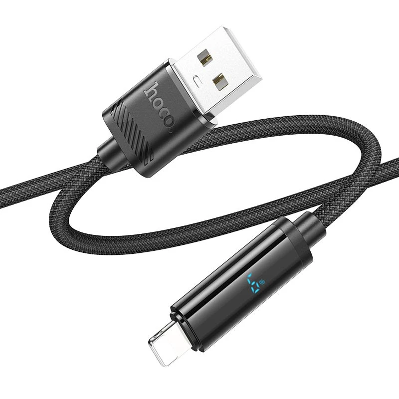 Дата кабель Hoco U127 Power USB to Lightning – Black. Фото 2 з 5