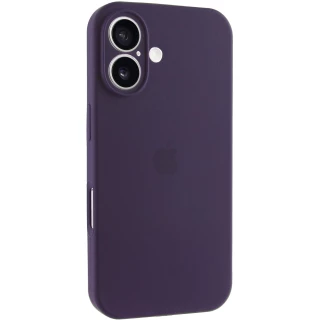 Чохол Silicone Case з захистом камери на Apple iPhone 16 — Фіолетовий / Elderberry