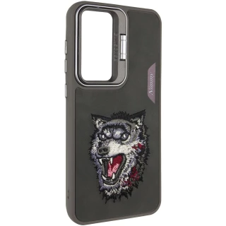 TPU+PC чохол з тваринами для Xiaomi Redmi 13 4G — Grey Wolf