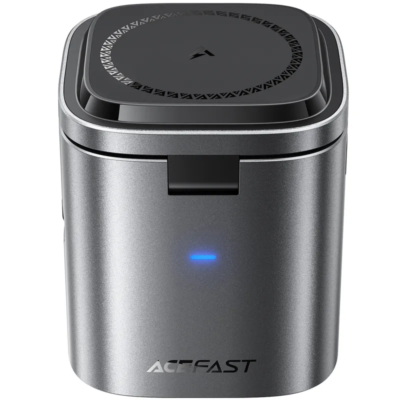 БЗУ Acefast Z9 6in1 35W GaN + СЗУ 45W – Metal grey. Фото 6 из 7
