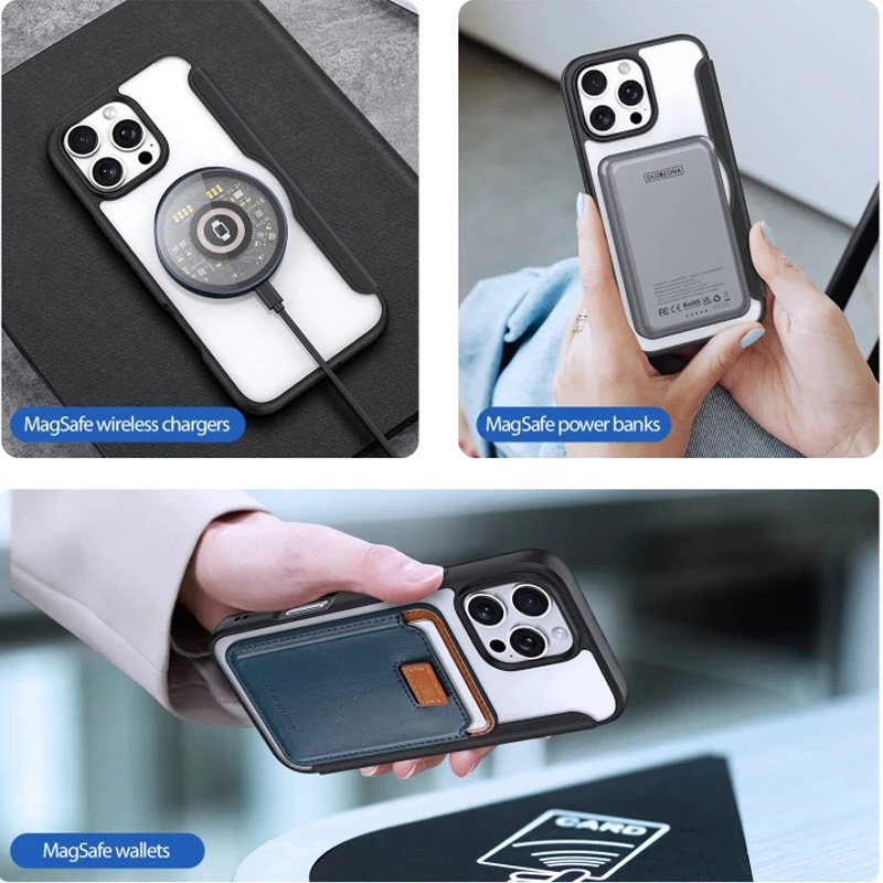 Чохол книжка Dux Ducis з MagSafe на Apple iPhone 16 Pro – Black. Фото 13 з 15