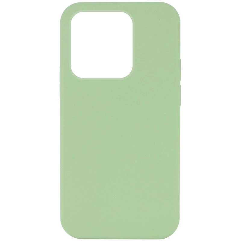 

Чохол з заркитим низом Silicone Case на Apple iPhone 14 Pro Max (6.7") (М'ятний / Mint)