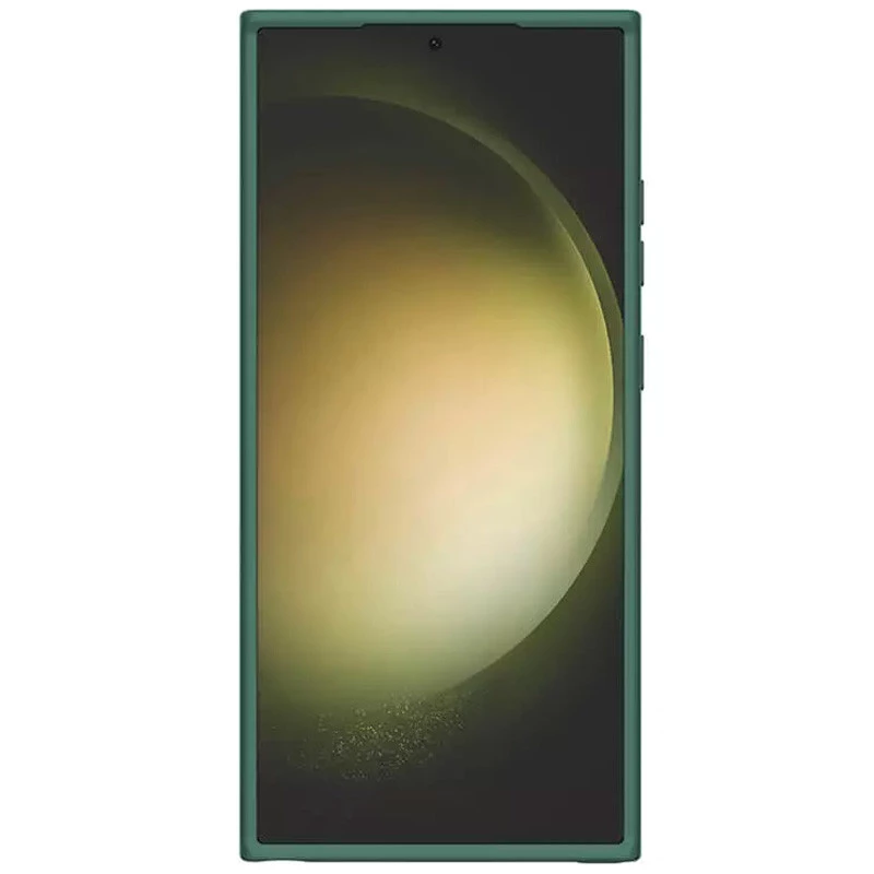 Силіконова накладка Nillkin Camshield Silky Prop для Samsung Galaxy S24 Ultra – Dark Green. Фото 6 з 7