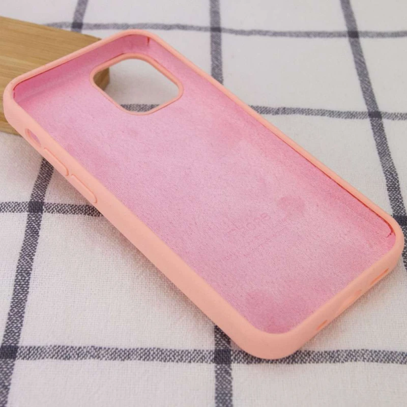 Чохол Silicone Case з закритим низом на Apple iPhone 12 Pro Max (6.7") – Помаранчевий / Grapefruit. Фото 3 з 3