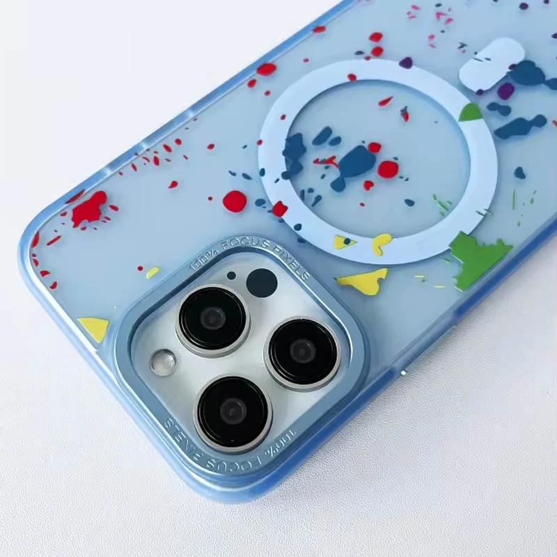 Чохол абстракція малювання з MagSafe на Samsung Galaxy S25 – Lazure. Фото 2 Чохол абстракція малювання з MagSafe на Samsung Galaxy S25 – Lazure. Фото 2 з 2