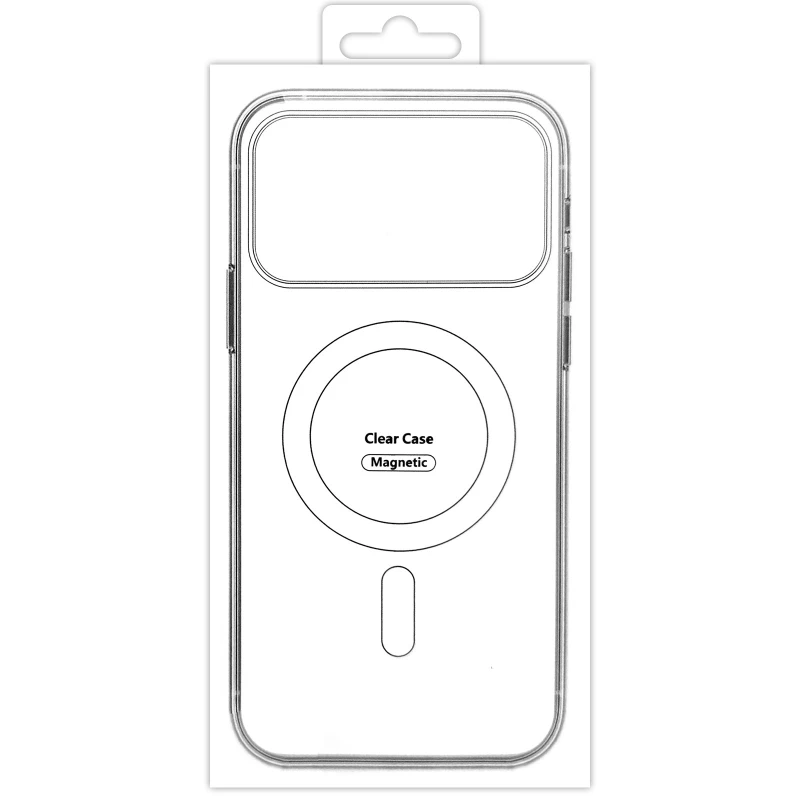 Прозрачный TPU чехол с MagSafe на Apple iPhone 17 Pro (6.3") – Clear. Фото 8 из 19