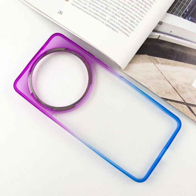 Силіконовий чохол фреш на Xiaomi Redmi A3 – Синій / Фіолетовий. Фото 6 з 9