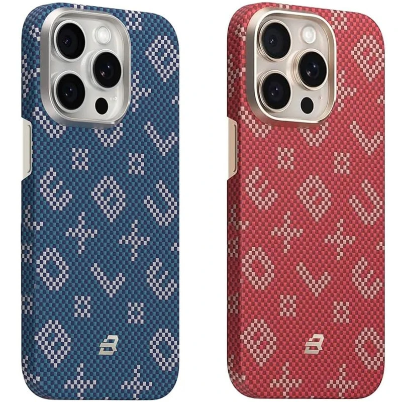 TPU+PC чехол Blueo Gilded Tactile Woven with MagSafe для Apple iPhone 15 Pro (6.1") фото 1 из 2