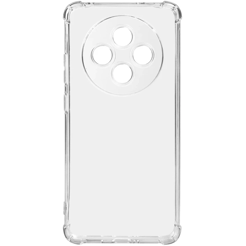 Ультратонкий силіконовий чохол GETMAN з критими бортами та камерою для Oppo Reno 12 F 4G/5G – Безбарвний (прозорий). Фото 8 з 9