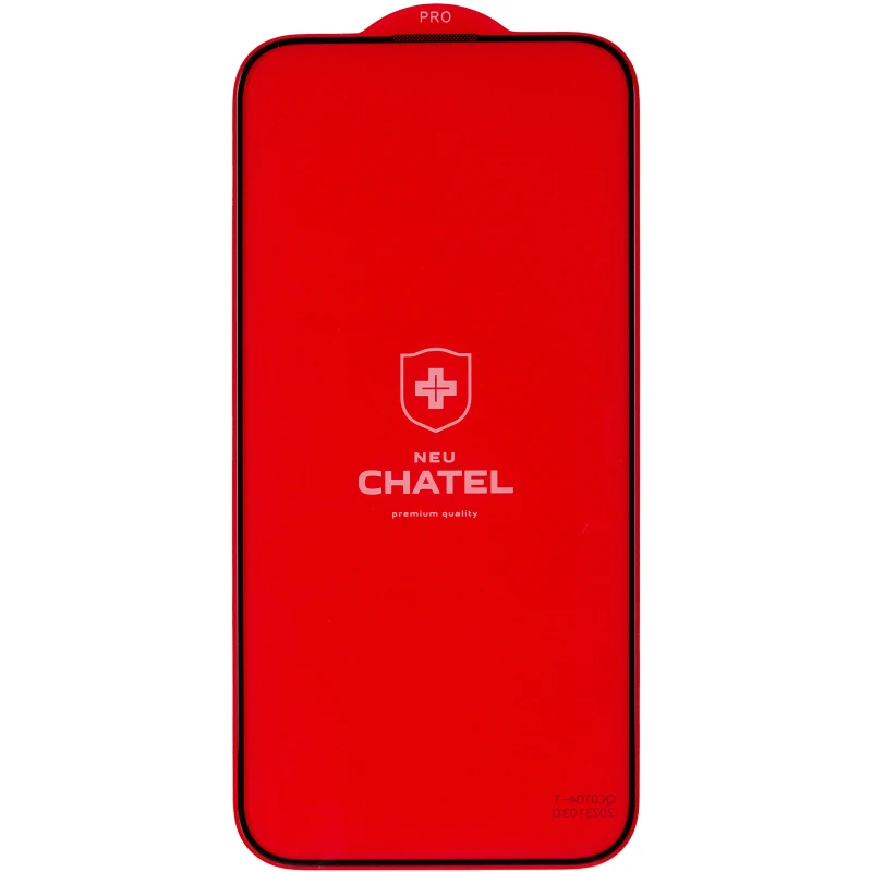 Захисне 3D скло NEU Chatel Crystal на Apple iPhone 15 Pro (6.1") – Чорний. Фото 4 з 9