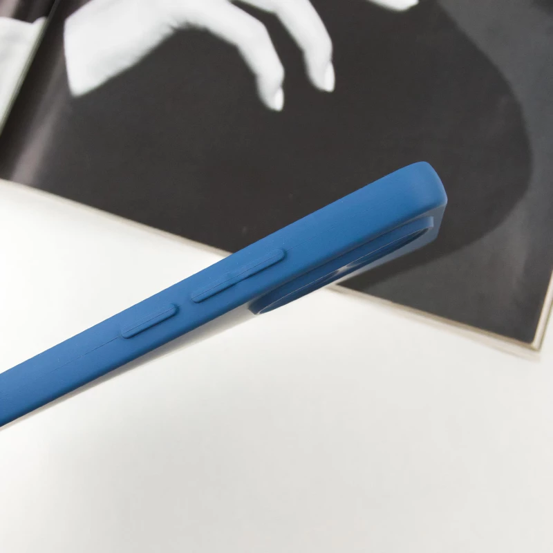 Чохол Silicone Case Lakshmi з закритою камерою на Xiaomi Redmi Note 13 4G – Синій / Navy Blue. Фото 7 з 8