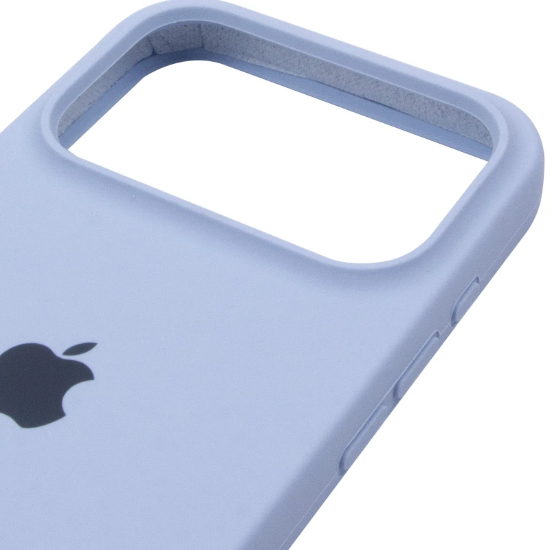 Чехол Silicone Case (AA) Logo with MagSafe для Apple iPhone 17 Pro Max (6.9") – Голубой / Lilac Blue. Фото 8 из 11