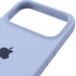 Чехол Silicone Case (AA) Logo with MagSafe для Apple iPhone 17 Pro Max (6.9") – Голубой / Lilac Blue. Фото 8 из 11
