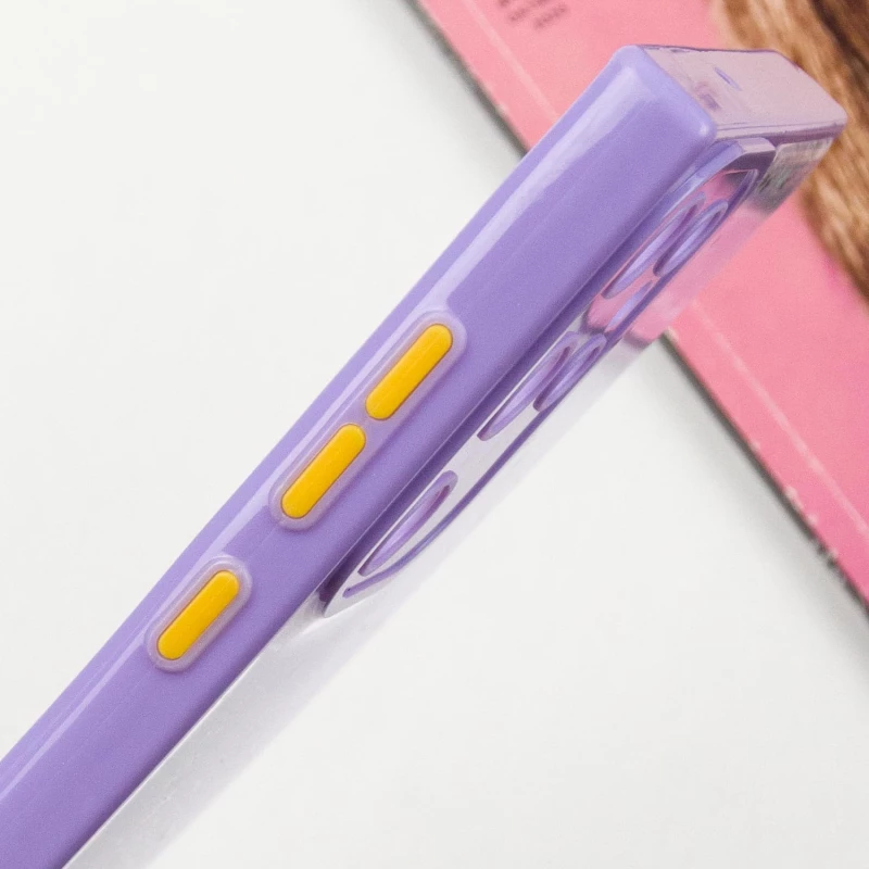 Чехол с блестками и защитой камеры для Samsung Galaxy S23 Ultra – Сиреневый. Фото 10 из 11