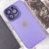 Силиконовый сапфировый чехол с с защитой камеры на Apple iPhone 12 Pro (6.1") – Сиреневый / Dasheen. Фото 7 из 8