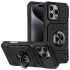 Ударопрочный чехол с магнитом и отсеком для карточек для Apple iPhone 16 – Black. Фото 1 из 12