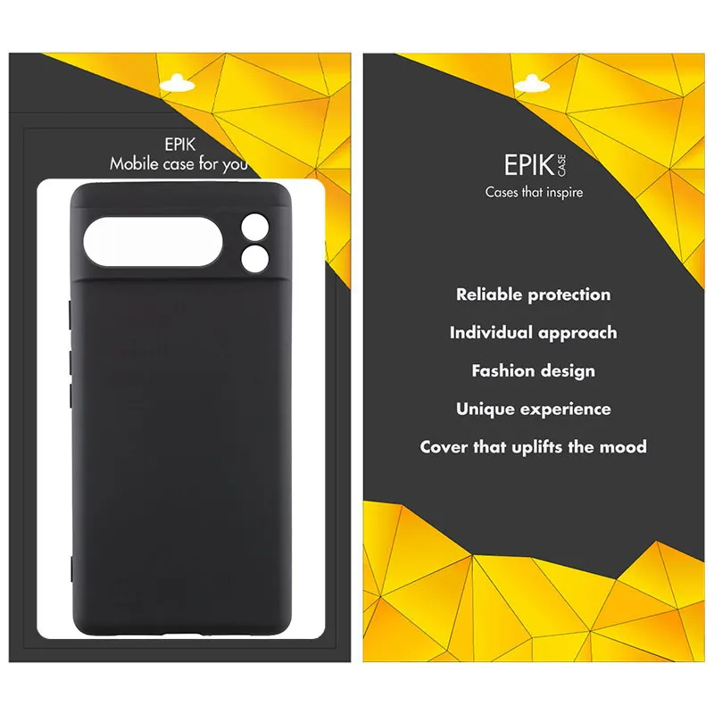 Чёрный силиконовый чехол Epik с защитой камеры для Google Pixel 11 Pro – Черный. Фото 2 из 2