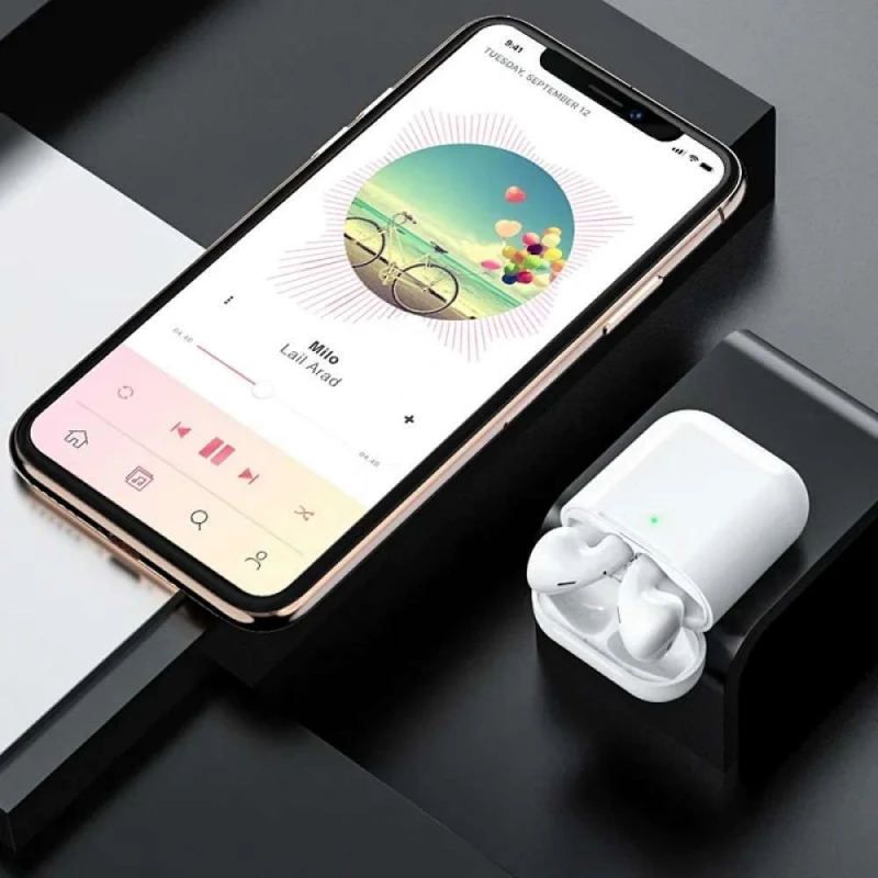 Bluetooth-навушники BOROFONE BW01 – Білий. Фото 5 з 6
