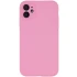 Чохол Silk Full Camera Protective (AA) NO LOGO для Apple iPhone 12 (6.1") – Рожевий / Light pink. Фото 1 з 2
