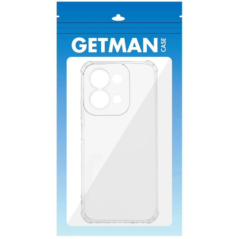Ультратонкий силіконовий чохол GETMAN з критими бортами та камерою для Xiaomi Poco C85 (Global) – Безбарвний (прозорий). Фото 3 з 3