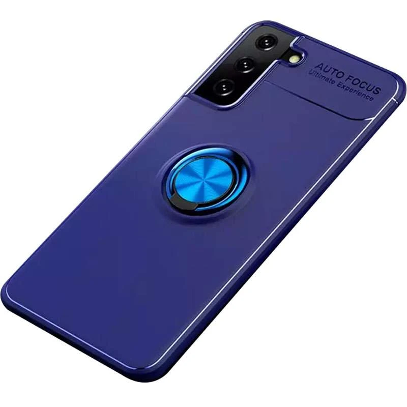 

Чехол Deen ColorRing с кольцом для Samsung Galaxy S21 (Синий / Синий), Синій / синій