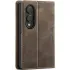 Шкіряний чохол-книжка CaseMe Velvet Matte для Samsung Galaxy Z Fold8 – Coffee. Фото 3 з 6