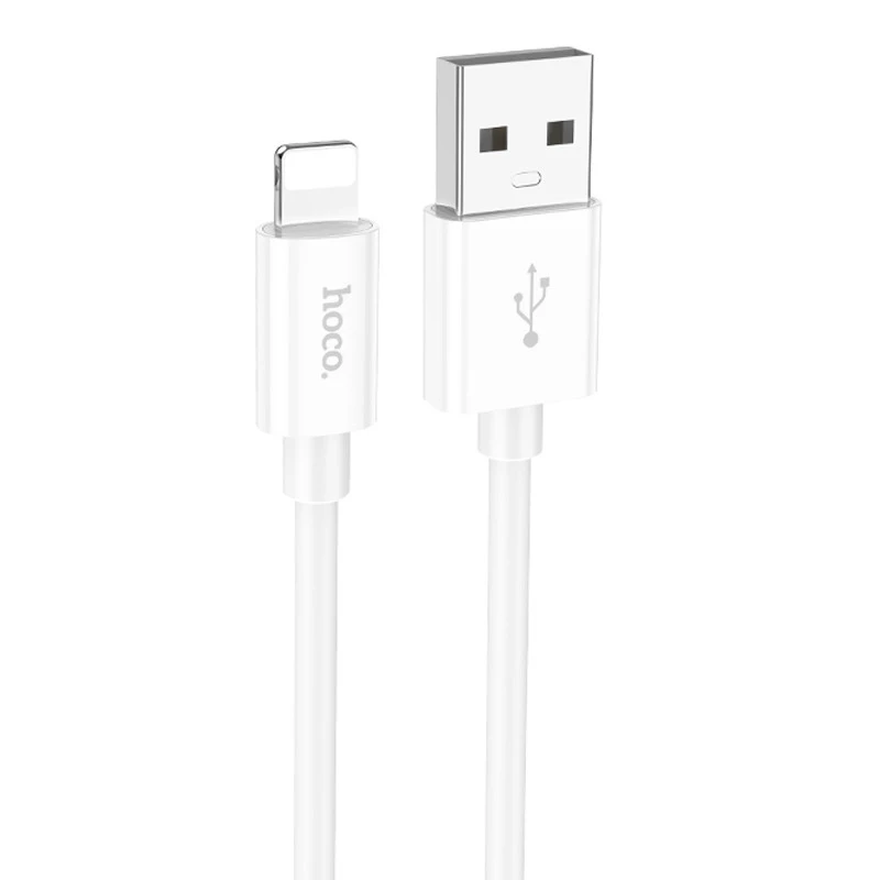 Дата кабель Hoco X87 Magic silicone USB to Lightning (1m) – White. Фото 1 з 6