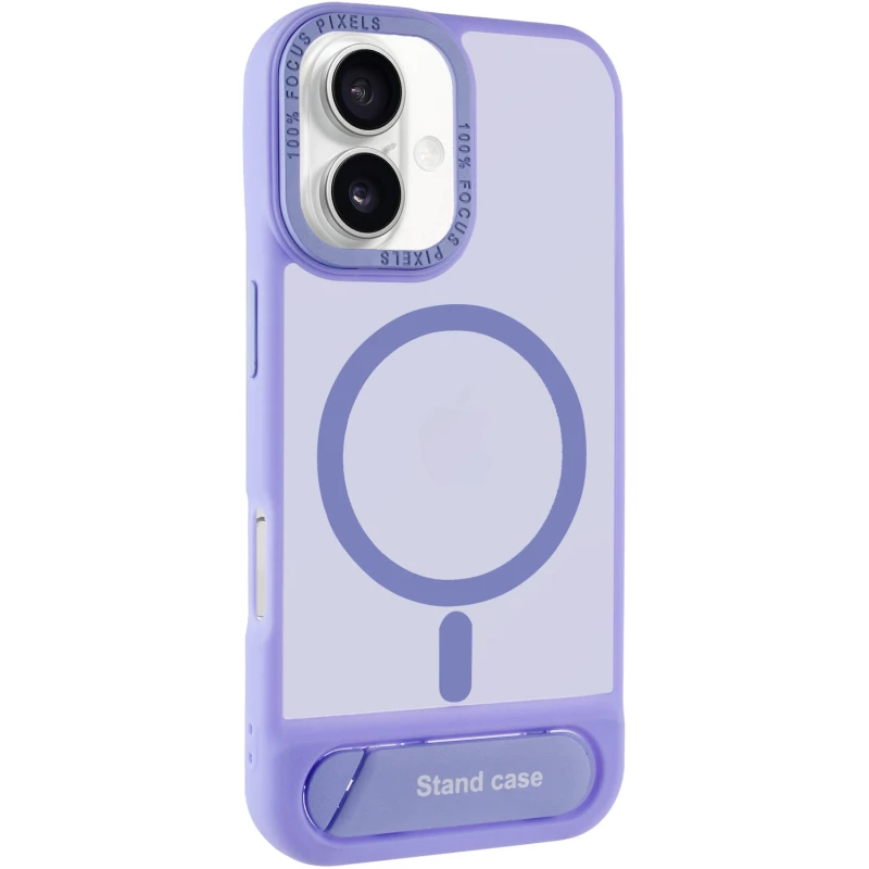 TPU+PC чохол Stand case для Apple iPhone 16 – Light blue. Фото 2 з 7