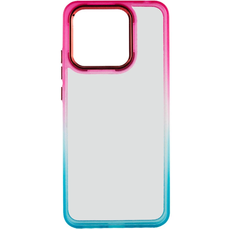 Силіконовий чохол фреш на Xiaomi Redmi A3 – Бірюзовий / Рожевий. Фото 4 з 9