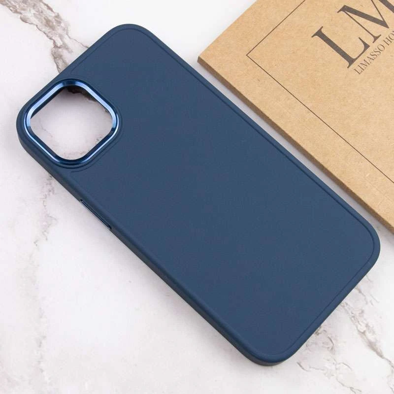 TPU чехол Bonbon с металлическими кнопками для Apple iPhone 13 (6.1") – Синий / Cosmos blue. Фото 4 из 5