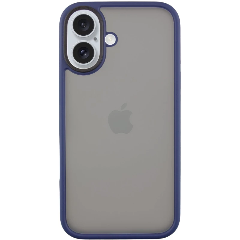 

TPU+PC з металевими кнопками на Apple iPhone 16 (Синій)