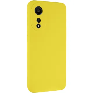 Чохол Silicone Case Lakshmi Premium із закритою камерою для Oppo A78 4G — Жовтий / Yellow