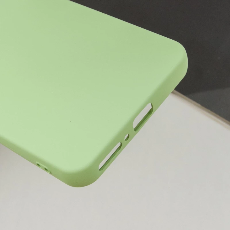 Чохол Silicone Case Lakshmi з закритою камерою на Xiaomi Redmi Note 13 4G – Зелений / Pistachio. Фото 8 з 8