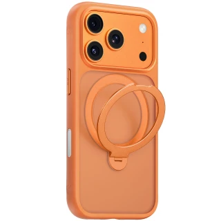 TPU+PC чехол Blueo Skin Friendly 360 Rotatable Stand with MagSafe для Apple iPhone 18 Pro Max — Orange
