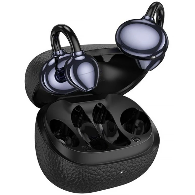 Бездротові TWS навушники Hoco EA5 Duke 3 clip-on – Black. Фото 1 з 3